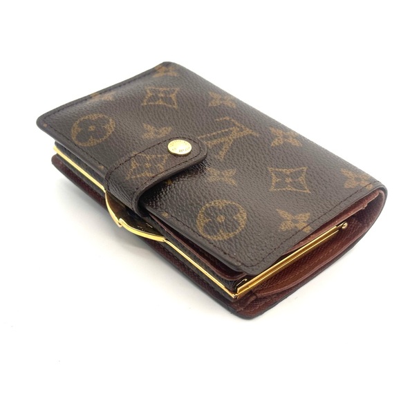 Louis Vuitton Monogram Kiss Lock wallet authentic good condition CA0090 - Picture 3 of 15